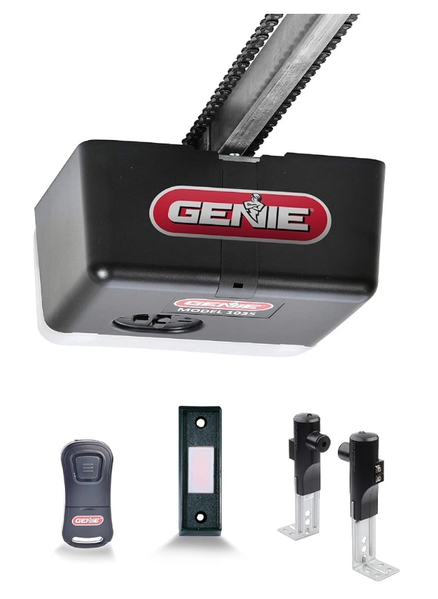 Genie Chain Drive 500 Garage Door Opener - Model 1035 - Reliable Chain Drive