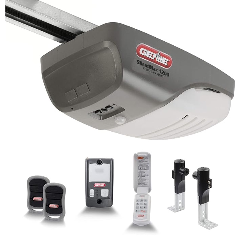 Genie SilentMax 1200 with Motion Detection Lighting Quiet Belt Drive 3:4 + HPc